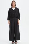 Pleat Hem Crop Cardigan