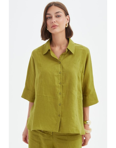 Seam Detail Boxy Shirt