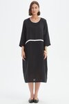 Contrast Trim Ovoid Dress