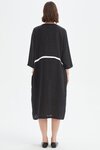 Contrast Trim Ovoid Dress