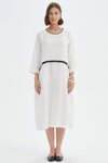 Contrast Trim Ovoid Dress