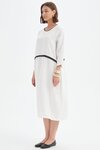 Contrast Trim Ovoid Dress