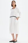 Contrast Trim Ovoid Dress
