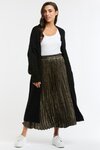 Sunray Pleat Skirt (Leopard)