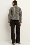 Echo Leopard Print Patch Pocket Denim Jacket