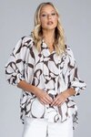 Charlotte Top (Exclusive Chocolate with Ivory Floral Print)