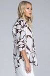 Charlotte Top (Exclusive Chocolate with Ivory Floral Print)