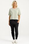 Apartment Pants (Black w Kelly Green X)