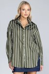 Two Makes One Shirt (Forest with White Stripe)