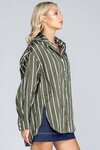 Two Makes One Shirt (Forest with White Stripe)