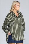 Two Makes One Shirt (Forest with White Stripe)