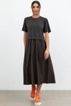 That Way Dress (Olive Black Trim)