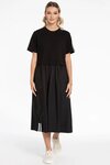 That Way Dress (Black White Trim)