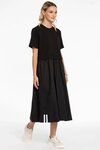 That Way Dress (Black White Trim)