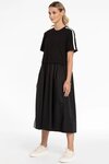 That Way Dress (Black White Trim)