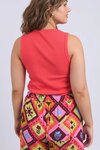 Rib Crew Tank (Cayenne)