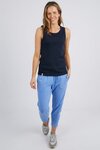 Rib Crew Tank (Dark Sapphire)