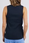 Rib Crew Tank (Dark Sapphire)