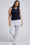 Rib Crew Tank (Dark Sapphire)