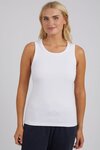 Rib Crew Tank (White)