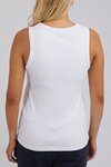 Rib Crew Tank (White)