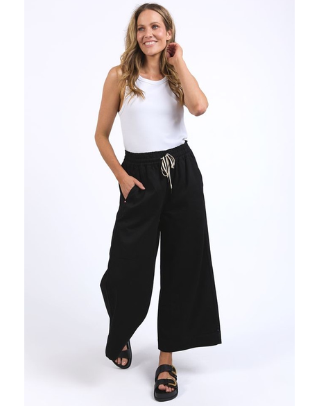 Greta Wide Leg Pant (Black)