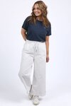 Greta Wide Leg Pant (Vintage White)
