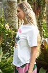 Beachy Keen T-Shirt (White and Pink)