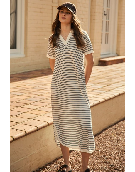 Chime Knit Polo Dress