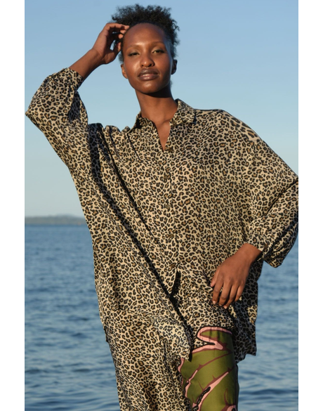 Anything But Ordinary Shirt (Leopard Palm)