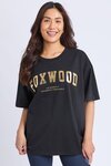 Metallic Interval Tee (Black w Gold)