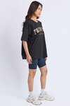 Metallic Interval Tee (Black w Gold)