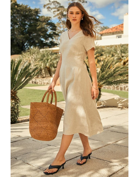Seville Linen Dress