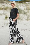 Seville Strolls Trouser (Black Geometric)