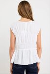 Context Ivory Linen Relaxed Sleeveless Top