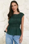 Context Forest Ramie Relaxed Sleeveless Top