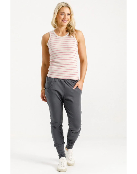 Apartment Pants (Graphite w Ivory X)