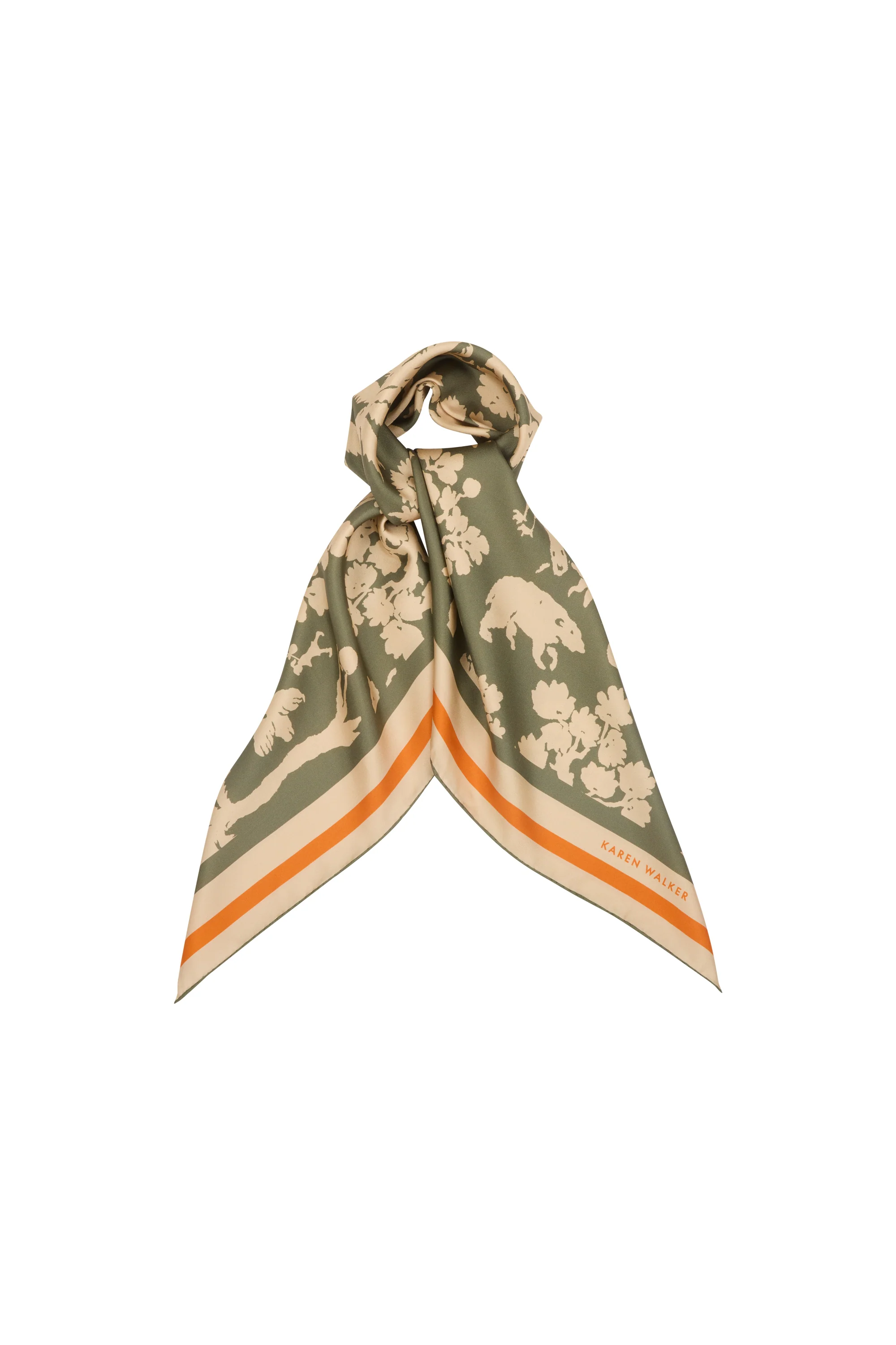 小物 everyone classic silk scarf Animal Kingdom Classic Silk Scarf - Accessories-Scarves : Just