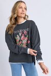 Flowers Crew (Washed Black)