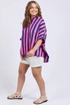 Palermo Stripe Shirt (Printed Stripe Blue and Pink)