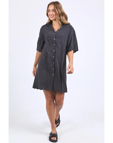 Madeleine Shirt Dress (Black)