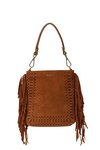 Coco Mini Bag (Tan Suede and Fringe)