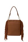 Coco Mini Bag (Tan Suede and Fringe)