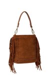 Coco Mini Bag (Tan Suede and Fringe)