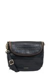 Fifi Crossbody (Black Croc)