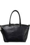 Milan Carry-All Bag (Black Croc)