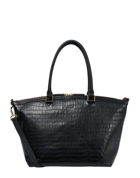 Milan Carry-All Bag (Black Croc)