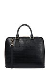 Parker Briefcase (Black Croc)