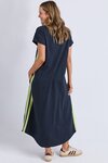 Recovery Dress (Navy and Neon Lemon)