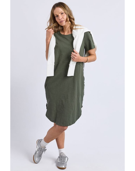 Bay Tape Dress (Khaki)